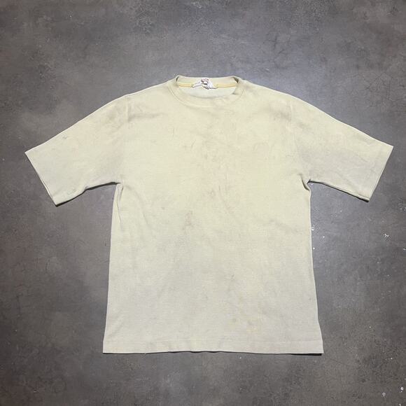 Vintage 60s Andrew Fifth Avenue Yellow Blank T-Shirt - Picture 1 of 3